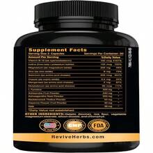 Revive Herbs Thyroid Support: Powerful Blend Of Ashwagandha, Iodine, Selenium, Magnesium, Zinc, Vitamin B12 &Amp; More For Optimal Health - 60 Capsules - Flavor NameA - 查看 3