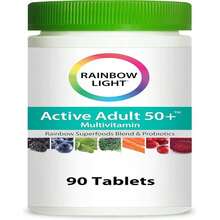 Rainbow Light Adult Multivitamin, Vitamins C &Amp; Zinc, B Complex &Amp; Choline, Calcium &Amp; Vitamin D Supports Bone Health, Energy &Amp; Immune Support, Non-GMO, Vegetarian, 90 Tablets - Flavor NameB - 查看 1