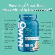 OWYN Only What You Need Pro Elite Vegan 30g Plant-Based High Protein Powder, Zero Sugar (Vanilla, 29 Lbs) - Flavor NameE - 查看 2