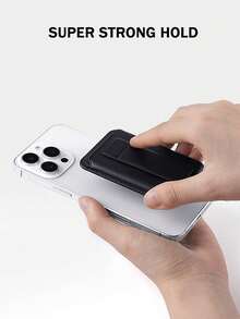 EIGIIS 1 件适用于 的二合一磁性卡夹钱包，轻质磁性手机钱包支架，可调节皮革磁性卡夹适用于 16/15/14/13 系列等，可容纳 3 张卡，简约纤薄的磁性卡夹，送给朋友家人的完美礼物 - 多色-2 - 查看 5