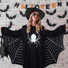 3 sztuki kobiecych kostiumów pająka, akcesoria do kostiumów na bal karnawałowy, akcesoria do kostiumów na Halloween w kształcie czarnego pająka, magiczny kapelusz, okulary pająka, pończochy pająka