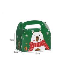 4pcs Christmas Theme Handheld Gift Boxes, Cartoon Apple Packaging Boxes For Christmas Eve, Afternoon Tea, Desserts, Cakes