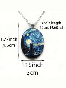 Alloy Glass Charm, Romantic And Fashionable Jewelry Accessories - Perfect For Beach Vacations, Mother's Day, Father's Day, Valentine's Day Gifts And Daily Wear - 星星 - 查看 2