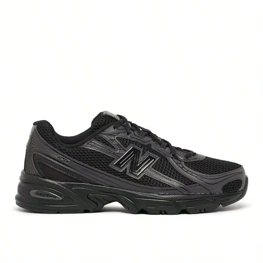 New Balance 740 Triple Black U740BO2 Men's Fashion Sneaker New - 灰色和黑色 - 查看 1