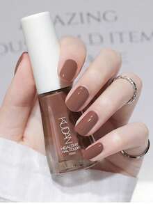 10毫升水性指甲油，快干、持久、可撕拉、透明、无味，适合学生和美甲沙龙使用，完美适用于女性和女孩，四季皆宜——春、夏、秋、冬。 - 咖啡棕 - 查看 7