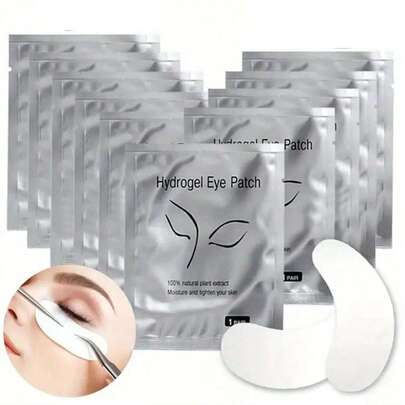 10/5/100 Pairs Moisturizing Hydrogel Eye Masks - Perfect Companion For Eyelash Extensions - Infused With Moisturizing Ingredients And Soothing Plant Extracts, Suitable For All Eye Shapes - Professional Makeup Tool, Essential Set For Long-Lasting Lashes