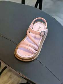 Lugualt Giày sandal nữ phong cách Hàn Quốc mùa hè mới, thoải mái. - Hồng - Xem 4