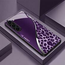 Compatible With Samsung Galaxy S25, S24, S23, S22, S21, S20 FE And Other A Series Models, The New Fashionable Leopard Print Glass Pattern Mobile Phone Case, Compatible Withi Phone17/IPhone17Pro/IPhone17Pro Max 16 15 14 13 12 11 Pro Max And Other Models - 混合顏色 2 - 查看 2