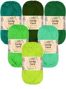 6 件套高品质 100% 腈纶纱线套装，4 层，1.76 盎司/绞，适用于针织和钩编服装、围巾、袜子、帽子、披肩和小型工艺品，秋冬 - 彩色 - 查看 17