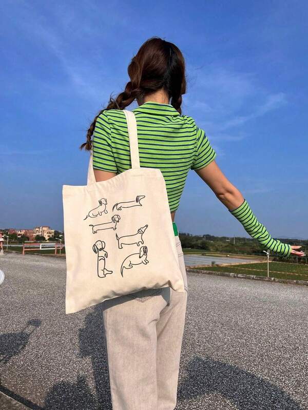 1 Bolso de lona grande tipo tote - Diseño de cereza, bolsa de compras ligera para damas, mercado de agricultores, picnic, regalo para amantes de las frutas (35.05 X 40.13 cm), estilo de verano, asa duradera, artículo esencial para la playa plegable, gran capacidad, ligero, elegante, bolso personalizado tipo tote, bolso de hombro, bolso de compras casual para volver a la escuela