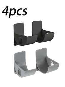 6pcs Hole-Free Garbage Bag Storage Rack, Wall-Mounted Kitchen Organizer, Adjustable Angle For Storing Garbage Bags, Umbrellas, Curtain Rods, Rolling Pins, Cling Wrap, Foil, Suitable For Home, Restaurant, Hotel, Can Be Given As Gifts On Holidays Like Father's Day And Mother's Day