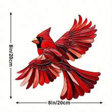 Contemporary Acrylic Bat Suncatcher,2D Process 8x7.3in - StainGlass Style Hanging Ornament For Window, Versatile Halloween Decor, Home Wall Art, Housewarming Gift, Wreath Centerpiece Accessory - Waterproof, Solvent Resistant, Featherless