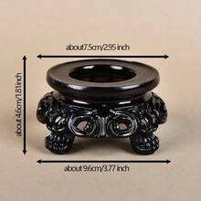 1 Stück runder Kristallkugel-Ständer, klassisch geschnitzter Stil Harz Ausstellungsständer, Glaskugel Ausstellungsständer, Naturstein Halter Dekor Kugelbasis