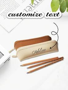 حقيبة قلم جلدية ذات لون أحادي بسيطة، سعة كبيرة، علبة قرطاسية مدرسية فاخرة وصغيرة الحجم، شعار مخصص، ضروريات العودة إلى المدرسة، لوازم مدرسية، متعددة الوظائف، زخرفية، قابلة لإعادة الاستخدام، حديثة، ملونة، جميلة، عتيقة، كرتونية، كاواييي، مخصصة، فريدة من نوعها، مناسبة للعمل/المكتب، مناسبة للاستخدام المدرسي