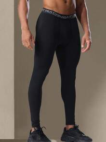 Boyfriend Style Men Gym Leggings Elastic Breathable Compression Quick-Drying Running Fitness Training Pants