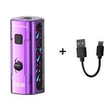 1个便携式510螺纹电池盒，400mAh，带USB-C充电端口，电压可调，兼容加热线圈工具