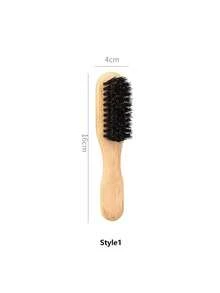 Unisex Boar Bristle Hair & Beard Brush - Fragrance-Free Professional Hairstyling Brush, Suitable For Thick/Thin Hair, Can Clean Ombre Hair And Trim, Create Smooth Hairstyles - Multicolor - View 11