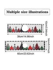 1Pc Christmas Sink Faucet Absorbent Pad,Merry Christmas Dish Drying Mat Including Snowflake,Red White Floral,Gingerbread Man And Christmas Tree Style,10*38/14*60cm Durable And Absorbent Sink Surround Cover,Bathroom And Kitchen Faucet Mat,Christmas Decorations For Home,Xmas Party Decor,Christmas Party Favors,Winter Decorations,Ideal Christmas Decoration Gift,Countertop Protector, Kitchen Sink Mat,Washbasin Protector - Multicolor - View 6