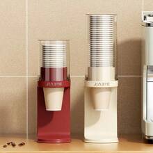1pc Desktop Disposable Cup Holder Rack [Cups Not Included], Dust-Proof - Large Capacity Durable Plastic, Cup Storage Box, No Drilling Installation, Space-Saving Vertical Storage Design, Multi-Compartment, Suitable For Kitchen, Office, Bathroom - Durable And Easy To Clean. Cup Holder Rack - Multicolor - View 4