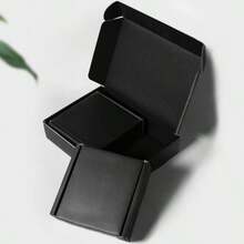 5pcs Extra Thick Black Gift Boxes, Courier Packaging Boxes, Packing Materials, Airplane Boxes, Corrugated Paper Boxes, Postal Paper Boxes, Packaging Boxes, Corrugated Cardboard Boxes, Courier Boxes, Packing Boxes For Halloween