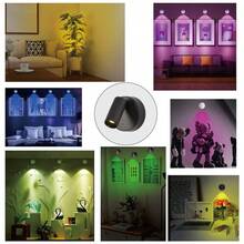 1 pieza Foco recargable con control remoto, luz de ambiente para fotografía de pared, sin cableado, sin perforación, sin instalación, luz inalámbrica de pared para decoración del hogar, luz de pared LED con control táctil