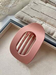 4 piezas Nuevo pasador de cabello ovalado mate de estilo transfronterizo, mate simple, pasador de cabello de arco curvo de gran tamaño, pasador de pato, pinzas para el cabello, deslizador de cabello, barretas