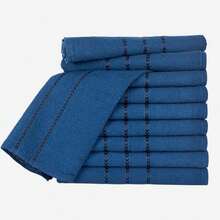Toalha de Banho Kit 10 Peças 70x120cm 230g/m² Macia com Costuras Reforçadas Atacado - Azul - Visão 1