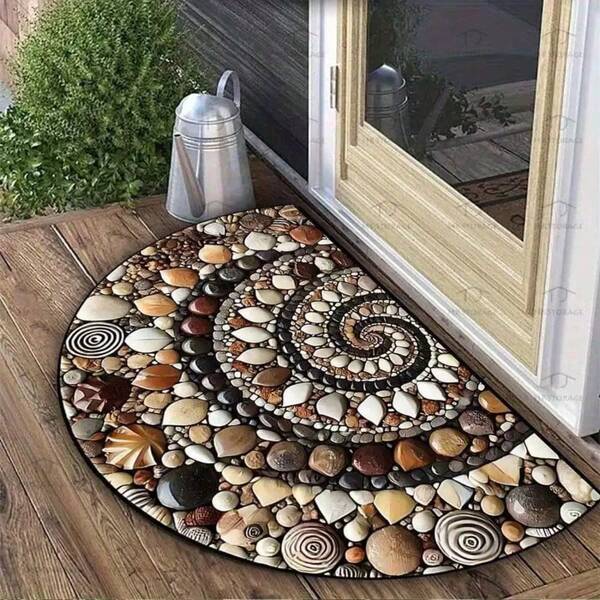Alfombra de entrada, antipolvo y antideslizante, para baño, absorbente y de secado rápido, fina y antideslizante, de secado instantáneo, ideal para duchas y decoración de habitaciones.