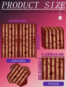 50pcs 13"X13" Disposable Party Napkins, Spooky Striped Blood Stain Pattern, Suitable For Dark, Gothic, Halloween Themed Parties And Daily Use - Multicolor - View 2