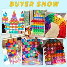 48/68/98pcs Children Magnetic Building Blocks Toys, Colorful Magnetic Construction Blocks, Educational Creative Toys Gift, Suitable For Boys And Girls Over 3 Years Old, Random Colors - Multicolor - View 6