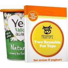 MOOPOPS - Pot Tops.2 Reusable Silicone Tops Specifically Designed To Fit Standard Yoghurt And Cream Pots.(Pastel) - Bright - View 13