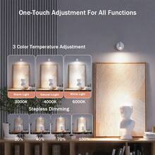 1 pieza Foco recargable con control remoto, luz de ambiente para fotografía de pared, sin cableado, sin perforación, sin instalación, luz inalámbrica de pared para decoración del hogar, luz de pared LED con control táctil