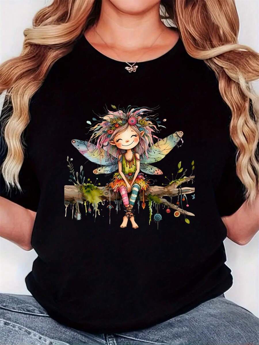 Women Sports Tees & Tanks - Black - View 1