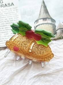 Christmas Half-Bundle Hairpins, Cute Shark And Tree-Shaped Hairpins, Featuring Elements Such As Santa Claus, Christmas Tree, Bells, And Christmas Greetings. Hair Accessories - Perfect For Christmas, Christmas Headwear, Christmas Gifts, Christmas Decorations.