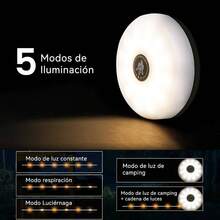 Luz de Camping, Lmpara Camping Linterna con Guirnalda de Luces10m, 8 Modos Ajustables, Luces de Camping de USB Recargable, Impermeable Porttil Luz de Campismo y Tienda - No - Ver 3
