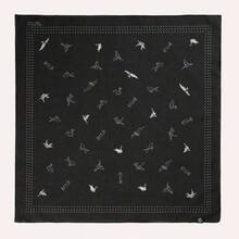 Moss and Gear Bandana algodn pauelo de diseo, algodn extrafino - para hombres y mujeres - Gris Carbón - Ver 3