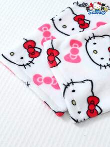 SANRIO 【居家男士】女士加厚绒毛绒睡衣套装，长袖圆领上衣和长裤，柔软舒适休闲家居服套装，适合秋冬季穿着，温暖舒适 - 白色 - 查看 6