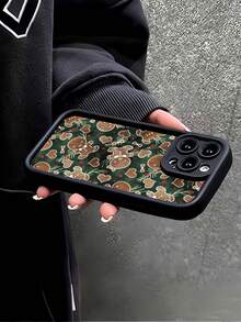 1pc Gingerbread Man Pattern Black Soft Shockproof Anti-Fingerprint Full Coverage Phone Case Compatible With IPhone 16 ProMax/16/16 Pro/16 Plus/15/15 ProMax/15 Pro/11/12/13/14 ProMax/11 Pro/11 ProMax/12 Pro/12 ProMax/13 Pro/13 ProMax/14 Pro/14 ProMax/16 ProMax/16/16 Pro/16 Plus, Minimalist Creative Design - متعدد الألوان - مشاهدة 3