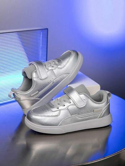 1 Pair Kids' Casual Sneakers, Colorblock Design, Comfortable, Versatile, Lightweight Outdoor Low-Top Trainers For Boys & Girls