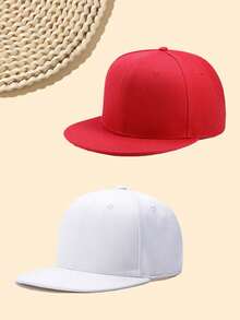 1pc Unisex Flat Brim Hip Hop Hat, Stylish Street Dance 3D Graphic, Multi-Color, Adjustable, Casual Outdoor Sports Beach, Polyester Patchwork Hard Top Baseball Cap, Suitable For Spring, Summer, Autumn, Winter