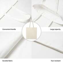 Tote Bag - Natural Color - Dog Paw Print And Easily Distracted By Dogs And Books - Everyday Use - As Shown - View 5