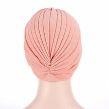 1pc Unisex Turban Headband With Twisted Knot & Pleated Design, Breathable & Lightweight, Classic Solid Color Headwrap, Versatile For Outdoor, Yoga, Sports, Casual Wear