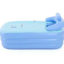 1 Stück tragbare aufblasbare Badewanne, freistehende aufblasbare Badewanne, faltbare tragbare Funktion, geeignet für Erwachsene Spa-Zentren, (hochdichtes PVC)