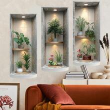 3pcs/Set Nordic Green Plant Theme Faux Arch Window Stickers. Self-Adhesive Removable Decorative Decals, Suitable For Christmas, Halloween, Thanksgiving, Valentine's Day, Spring Festival, Easter, New Year, Independence Day And Other Holidays, Applicable To Party, Office, Home, Living Room, Bedroom, Bathroom, Kitchen, Garden, Room, House And Other Scenarios, Suitable For Party, Office, Home, Living Room, Bedroom, Bathroom, Kitchen, Garden, Room, House And Other Room Decorations Christmas Decoration XMAS Decor Christmas Tree Gift Decor Thanksgiving Wedding Home Decor Home Decor Fall Decor Autumn Decor Birthday Decorations For Gifts Party Supplies Indoor Holiday Festival Decor Halloween Decor Wall Decor Halloween Ornaments