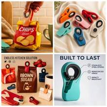 - Chip Clips, Magnetic, 6 Pack, Bag Clips, Chips, Food Packages, Fridge