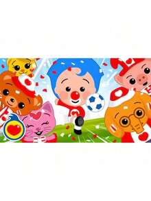 Various Styles Cartoon Pig Circus Birthday Party Background Decoration Banner Festival Warm Theme Party Photography Background Props JC-74 - Kiểu 3 - Xem 2