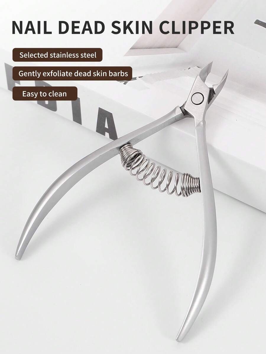 1pc Professional Stainless Steel Silver Nail, Toenail, Callus Trimmer - Nail Clipper & Callus Remover Tool For Nail And Toenail Care