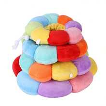 1PC Cute Flower Shaped Soft Circle Adjustable Pet Recovery Collar - Breathable Anti-Licking Dog Cone Collar With Buckle For Dogs Or Cat After Surgery (Petals Color Random)