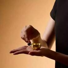 迷你颂钵套装 - 便携式冥想颂钵，适用于瑜伽、冥想、专注、疗愈、脉轮平衡、放松和灵性成长 - 4cm佛音缽 - 查看 7