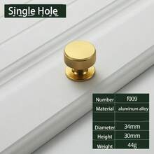 4pcs Cabinet Pull Handles - Brushed Aluminum Metal Handles - Painted Finish, Cabinet Metal Furniture Knobs, Durable Kitchen Cabinet Drawer Pulls, With Screws - Multicolor - View 16